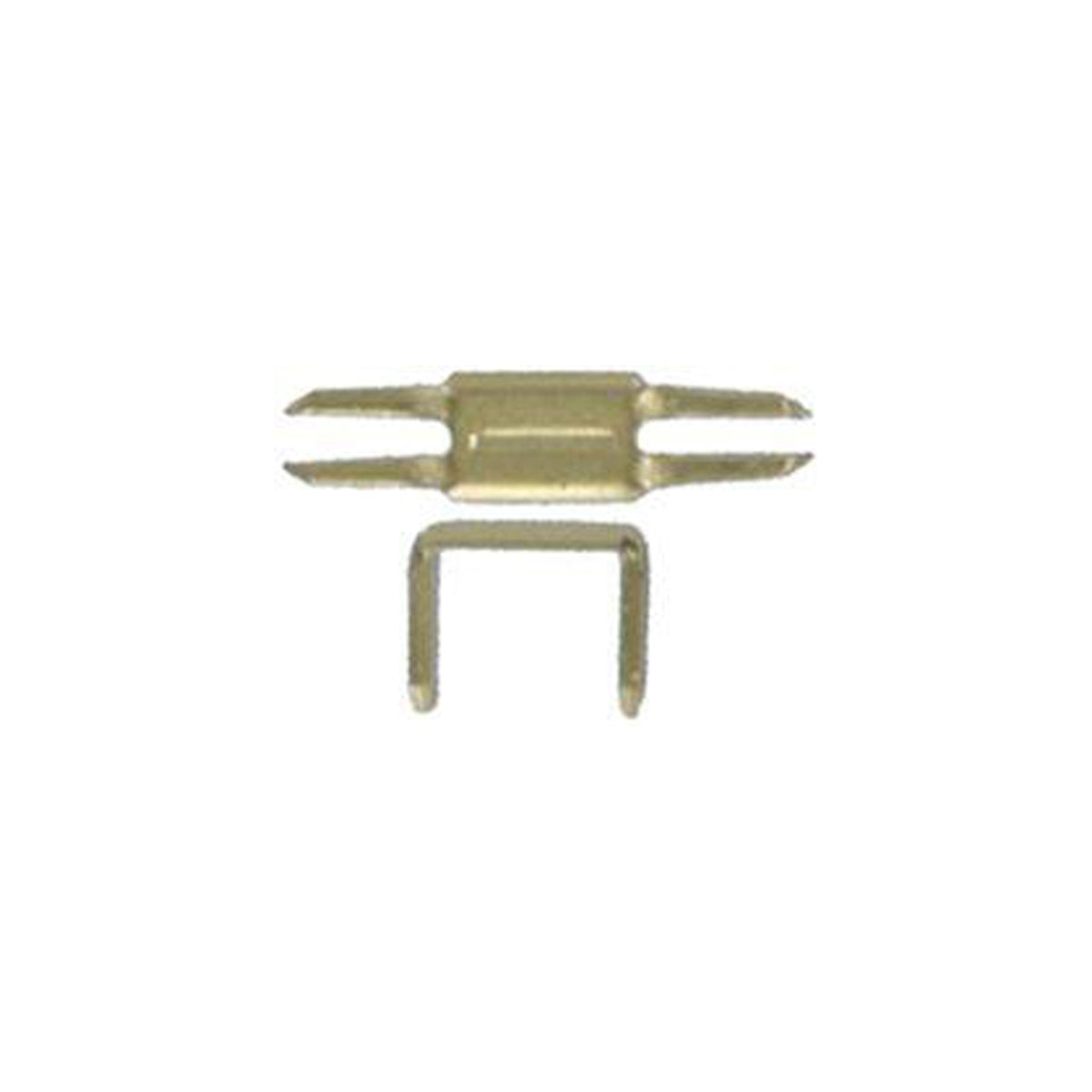 #7 Brass, YKK 4-Prong Bottom Stop, Zinc Alloy-PK10