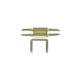#7 Brass, YKK 4-Prong Bottom Stop, Zinc Alloy-PK10