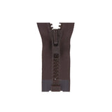 #8 Vislon, Brown, 30" YKK Separating Jacket Zipper, Plastic