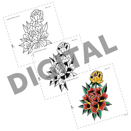 Digital Tattooling Art Patterns - Instant Download