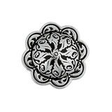 Jeremiah Watt Accented Floral Concho with 3/8" Post