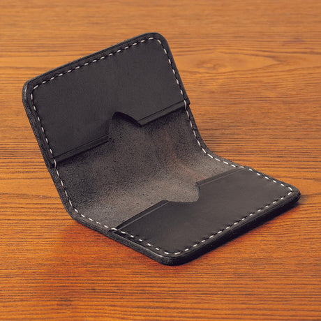 Learn foundational skills for your leather projects by crafting handy leather wallets and card holders.