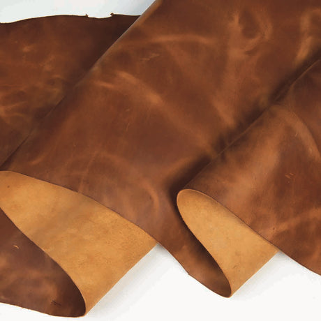 Sample, Old West Pull-Up Leather, 4 to 5 oz.