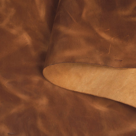 Sample, Old West Pull-Up Leather, 4 to 5 oz.