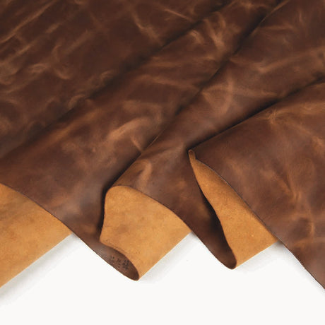Sample, Old West Pull-Up Leather, 4 to 5 oz.