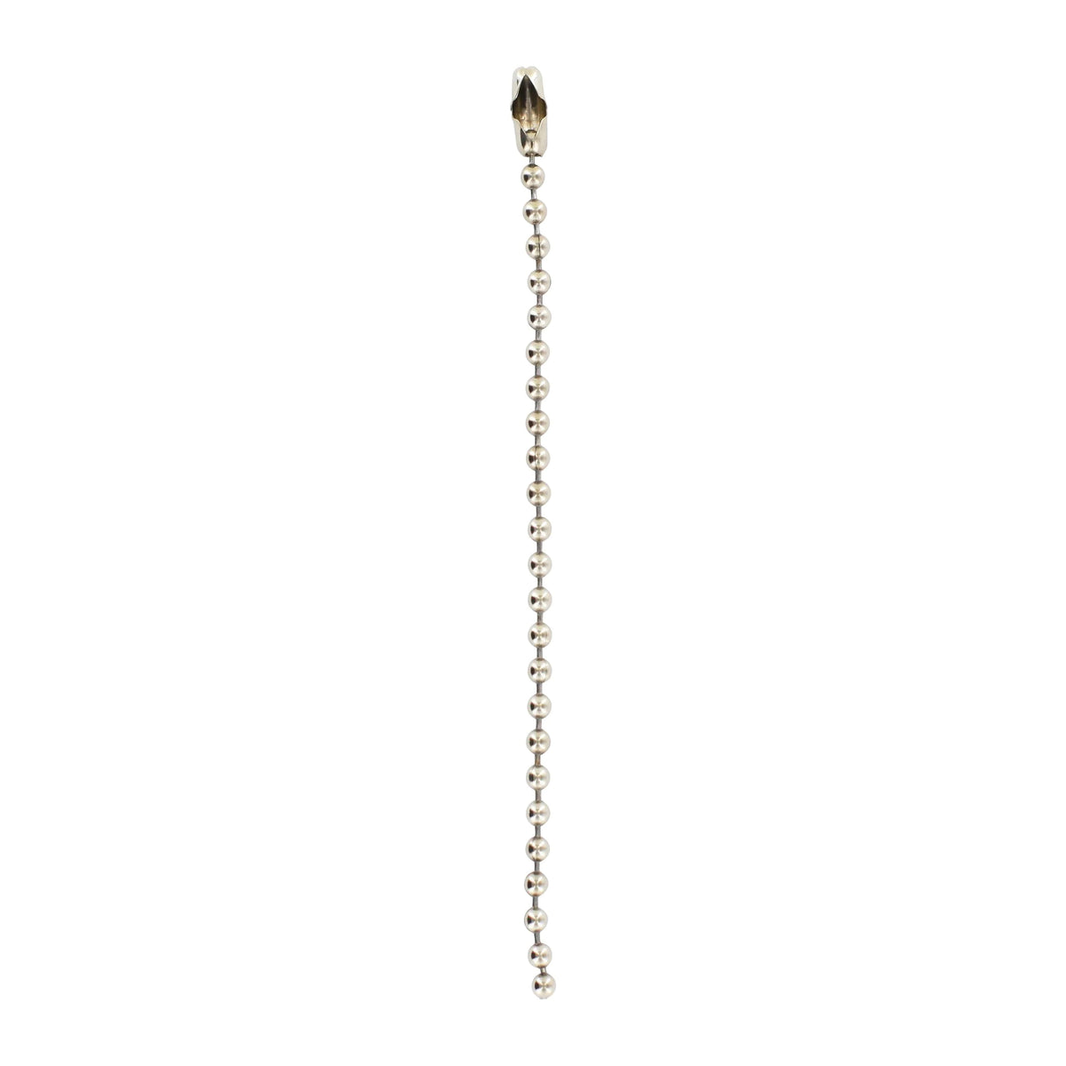 4 1/2" Nickel, Beaded Key Chain, Steel