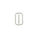1" Shiny Nickel, Adjustable Strap Slide, Steel