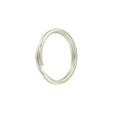 3/4" Nickel, Split Key Ring, Steel