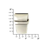 1" Shiny Nickel, Tuck Catch, Zinc Alloy