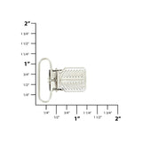 1" Nickel, Suspender Clip, Steel