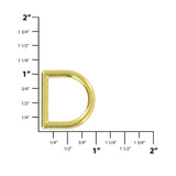 3/4" Brass, Cast D-Ring, Zinc Alloy