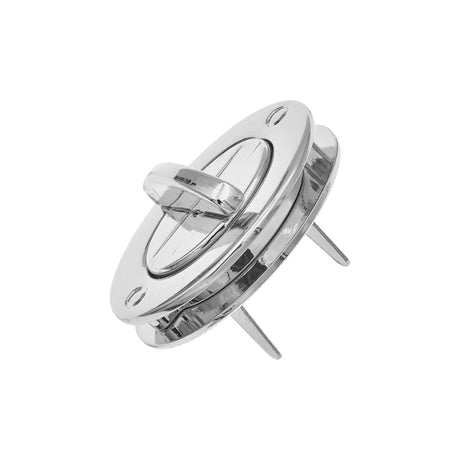 1 3/4" Shiny Nickel, Turn Lock, Zinc Alloy
