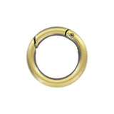1" Antique Brass, Spring Gate Round Ring, Zinc Alloy
