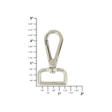 1" Nickel, Tapered Lever 2 3/8" Swivel Snap Hook, Zinc Alloy