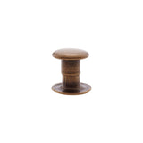 7mm Antique Brass, Single Cap Jiffy Rivets, Solid Brass-100ct