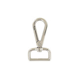 1" Nickel, Tapered Lever 2 3/8" Swivel Snap Hook, Zinc Alloy