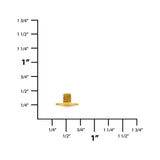 3/16" Brass, Screw Only, Solid Brass PK10
