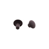 7mm Black, Single Cap Jiffy Rivet, Solid Brass-100ct