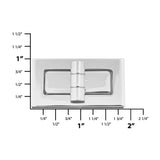 1 7/8" Shiny Nickel, Turn Lock, Zinc Alloy