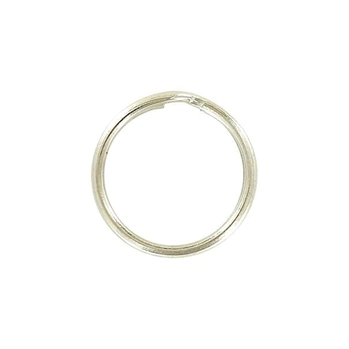 3/4" Nickel, Split Key Ring, Steel