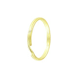 1 1/8" Brass, Split Key Ring, Steel