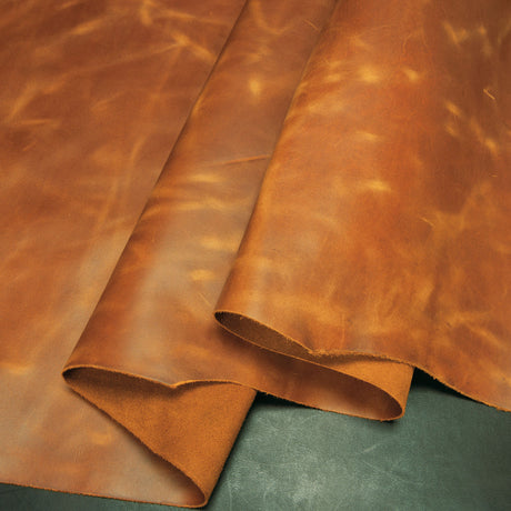 Sample, Redrock Waxy Pull-Up Leather, 3-4 oz.