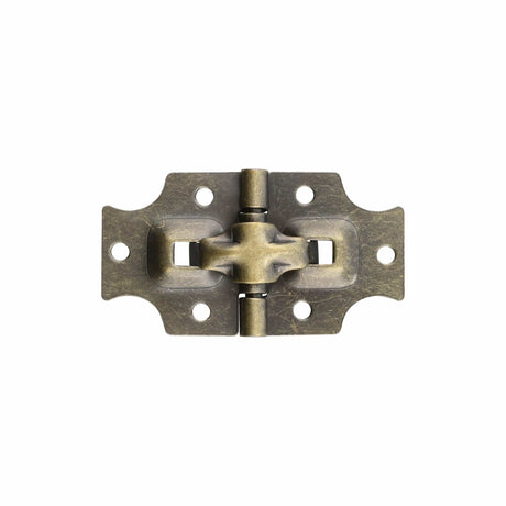Ohio Travel Bag 1 1/2" Antique Brass, Stop Hinge Plate, Steel, #D-61-ANTB D-61-ANTB