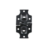 Ohio Travel Bag 1 1/2" Black, Stop Hinge Plate, Steel, #D-61-BLK D-61-BLK