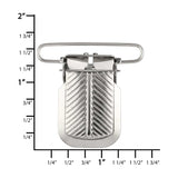 Ohio Travel Bag 1 1/2" Nickel,  Suspender Clip, Steel, #C-1269-112-NP C-1269-112-NP