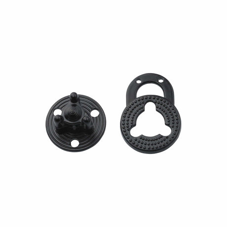 Ohio Travel Bag 1 1/8" Black, Turn Lock, Zinc Alloy, #P-2435-BLK P-2435-BLK