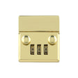 Ohio Travel Bag 1 3/4" Brass, Combination Lock, Zinc Alloy, #L-3617 L-3617