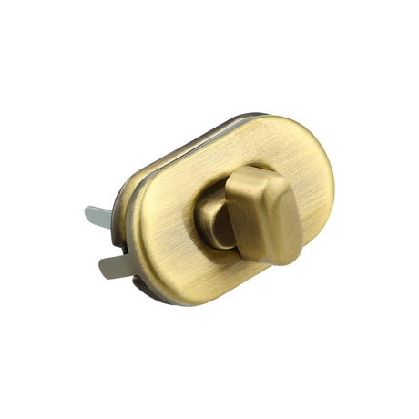 Ohio Travel Bag 1 3/8" Antique Brass, Turn Lock, Zinc Alloy, #P-2469-ANTB P-2469-ANTB