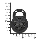 Ohio Travel Bag 1 3/8" Black, Turn Lock , Zinc Alloy, #P-2410-BLK P-2410-BLK