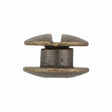 Ohio Travel Bag 1/8" Antique Brass, Open Hole Chicago Screw, Solid Brass, #L-156OH-1-8-ANTB L-156OH-1-8-ANTB