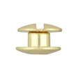 Ohio Travel Bag 1/8" Brass, Open Hole Chicago Screw, Solid Brass, #L-156OH-1-8-BP L-156OH-1-8-BP