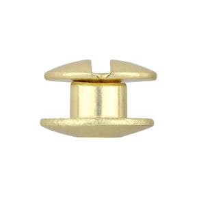 Ohio Travel Bag 1/8" Brass, Open Hole Chicago Screw, Solid Brass, #L-156OH-1-8-BP L-156OH-1-8-BP