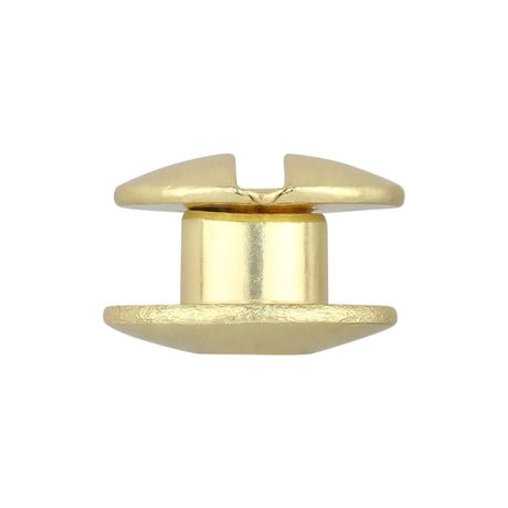 Ohio Travel Bag 1/8" Brass, Open Hole Chicago Screw, Solid Brass, #L-156OH-1-8-BP L-156OH-1-8-BP