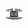 Ohio Travel Bag 1/8" Nickel, Open Hole Chicago Screw, Solid Brass, #L-156OH-1-8-NIC L-156OH-1-8-NIC