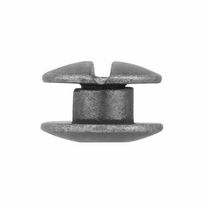 Ohio Travel Bag 1/8" Nickel, Open Hole Chicago Screw, Solid Brass, #L-156OH-1-8-NIC L-156OH-1-8-NIC