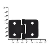 Ohio Travel Bag 1" Black, Lift-a-Part Hinge, Zinc Alloy, #L-3228-BLK L-3228-BLK
