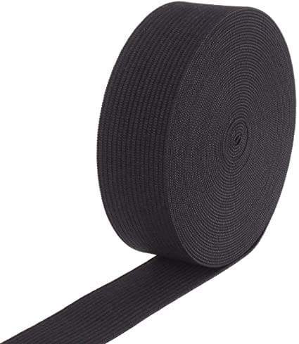 Ohio Travel Bag 1" Black, Medium Weight Elastic, Polyester, #EL-765-BLK EL-765-BLK