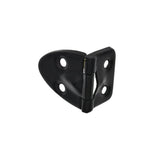 Ohio Travel Bag 1" Black, Stop Hinge, Zinc Alloy, #D-64-BLK D-64-BLK