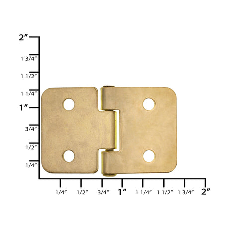 Ohio Travel Bag 1" Brass, Lift-a-Part Hinge, Zinc Alloy, #L-3228-BP L-3228-BP