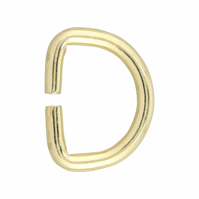 Ohio Travel Bag 1" Brass, Split D ring, Solid Brass, #D-412-SB D-412-SB