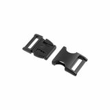 Ohio Travel Bag 1" Matte Black, Side Squeeze Buckle, Zinc Alloy, #C-250-1-BLK C-250-1-BLK