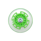 Ohio Travel Bag 100mm Green, In-line skate wheel with LED Lights, PolyUrethane, #L-3893-GRN L-3893-GRN