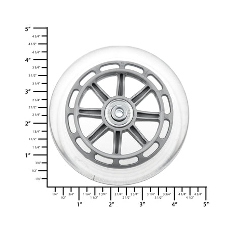 Ohio Travel Bag 110mm Grey, Quiet Inline Skate Wheel, Plastic, #L-3673 L-3673