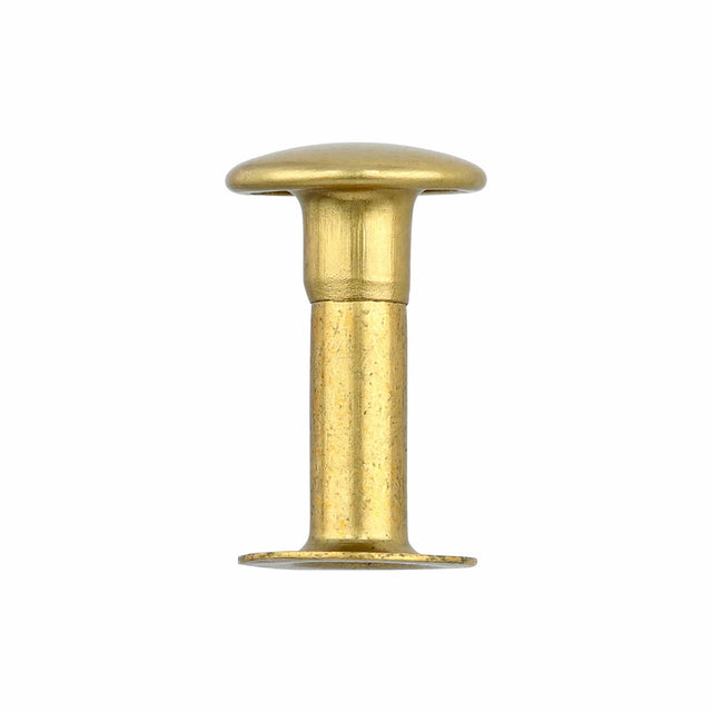 Ohio Travel Bag 15mm Brass, Single Cap Jiffy Rivets, Solid Brass-100ct, #515S-SB 515S-SB