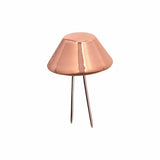 Ohio Travel Bag 15mm Copper, Cone Handbag Bottom with Prongs, Zinc Alloy, #P-4000-15-CPR P-4000-15-CPR