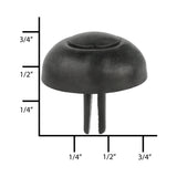 Ohio Travel Bag 17mm Black, Bottom Stud, Steel, #201-6-16-BLK 201-6-16-BLK